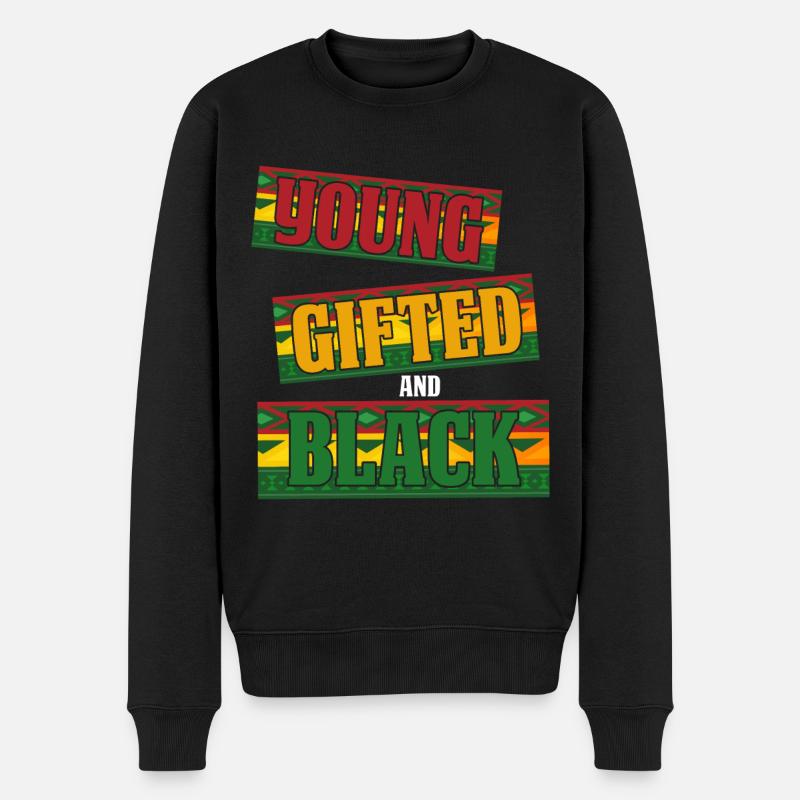 Black History Month Black History - Männer Premium Bio Pullover - Schwarz