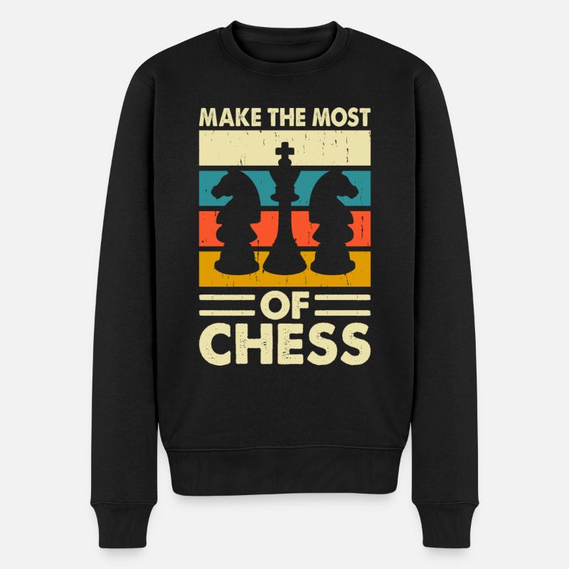 Échecs - Pull Premium bio Homme - noir