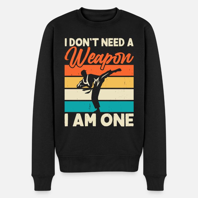 Karaté - Pull Premium bio Homme - noir