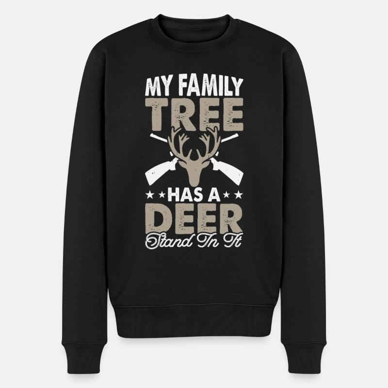 Jäger Jagen - Männer Premium Bio Pullover - Schwarz