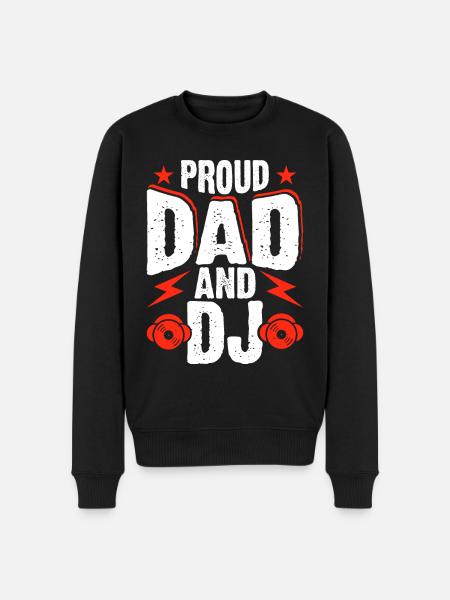 Papa Dj - Men's Premium Organic Jumper - black