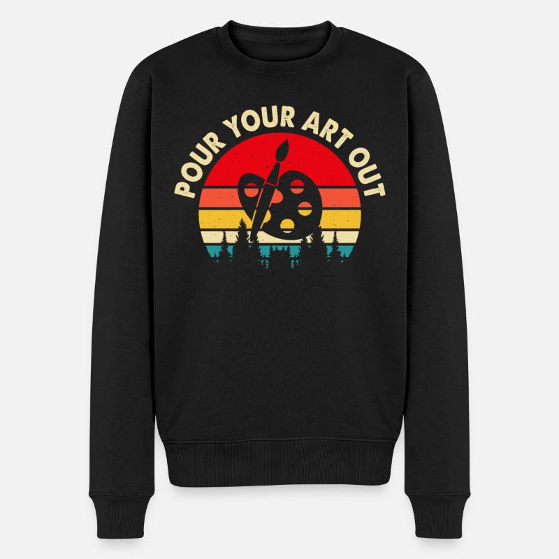 Artiste - Pull Premium bio Homme - noir