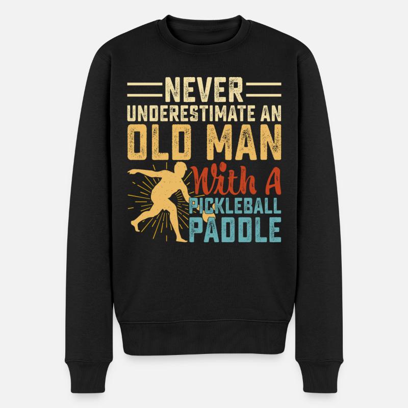 Pickleball - Pull Premium bio Homme - noir