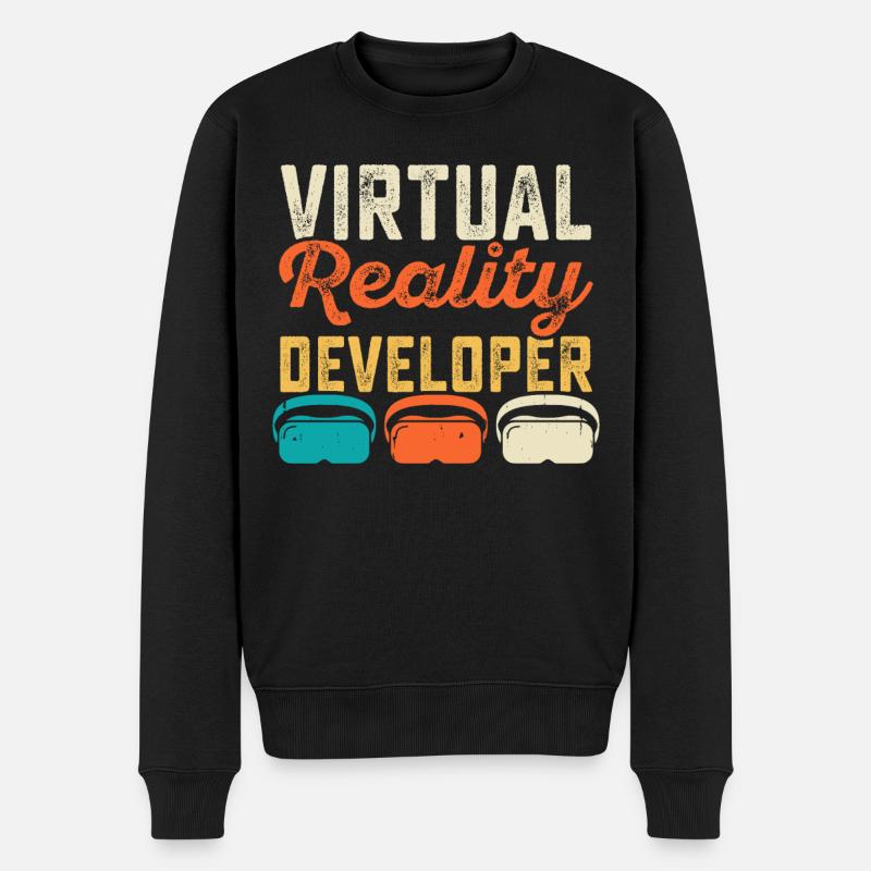 Réalité virtuelle VR - Pull Premium bio Homme - noir