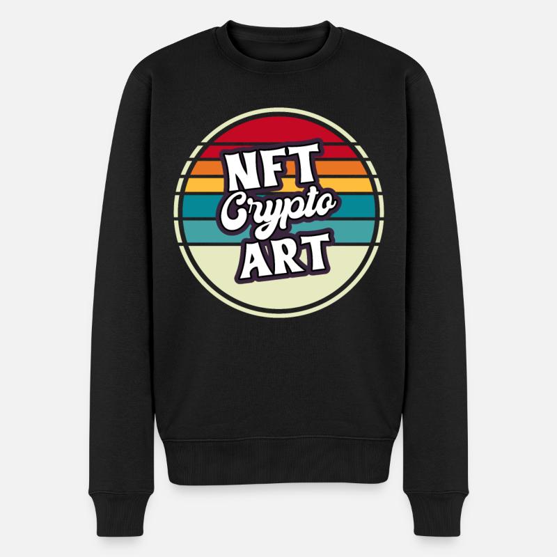 NFT - Männer Premium Bio Pullover - Schwarz