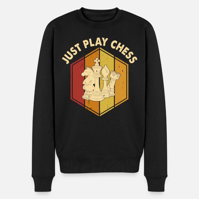 Échecs - Pull Premium bio Homme - noir