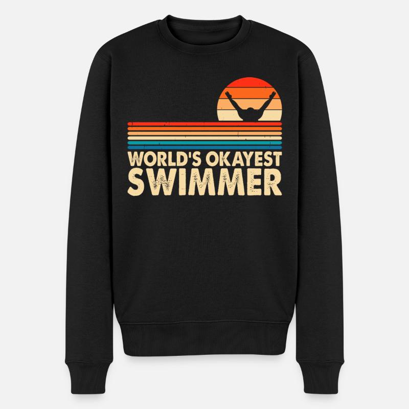 Flotteur de natation - Pull Premium bio Homme - noir