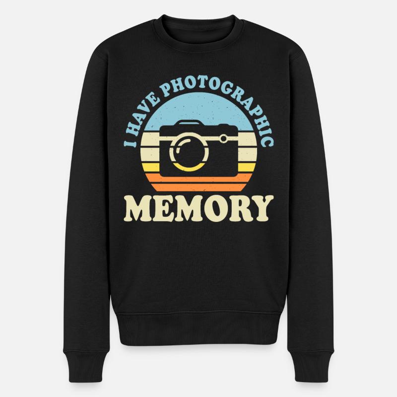 Fotograf - Männer Premium Bio Pullover - Schwarz