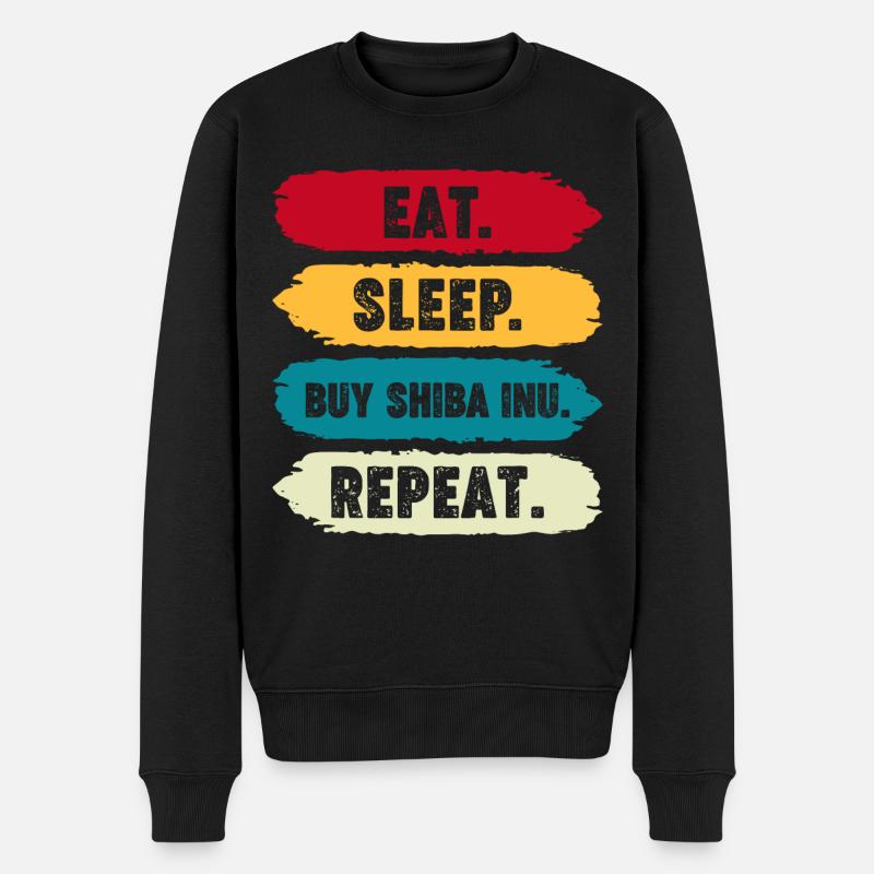 Krypto Kryptowährung - Männer Premium Bio Pullover - Schwarz