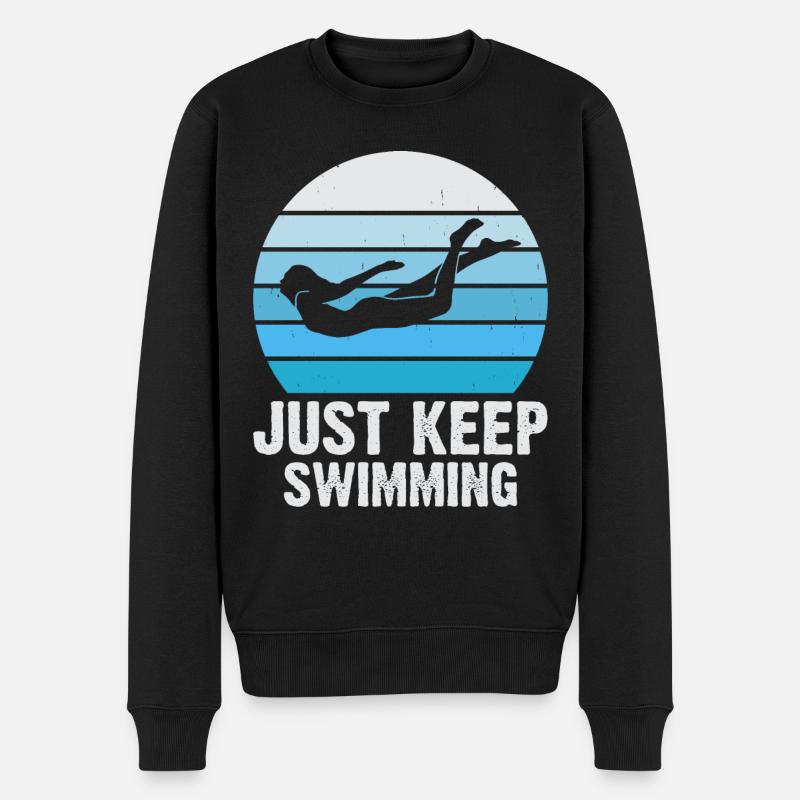 Flotteur de natation - Pull Premium bio Homme - noir