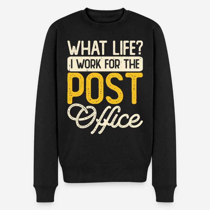 Briefträger Postbote - Männer Premium Bio Pullover - Schwarz
