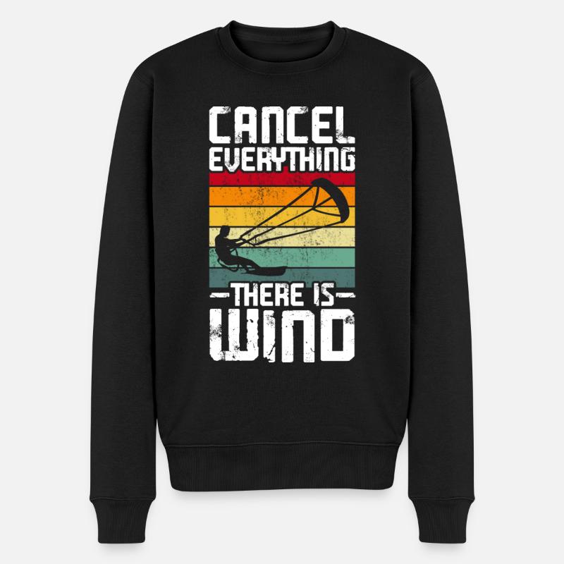 Kitesurf Kitesurfer Kiteboard - Pull Premium bio Homme - noir