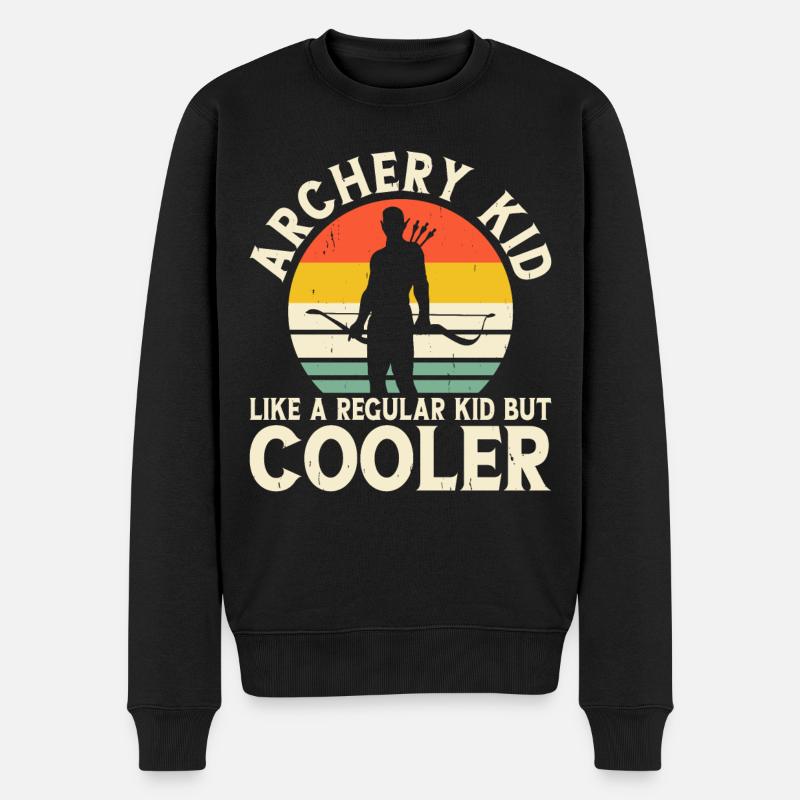 Bogenschütze Bogenschießen - Männer Premium Bio Pullover - Schwarz