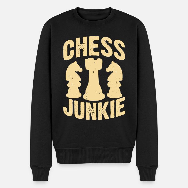 Échecs - Pull Premium bio Homme - noir