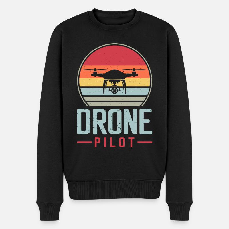 Drone - Pull Premium bio Homme - noir