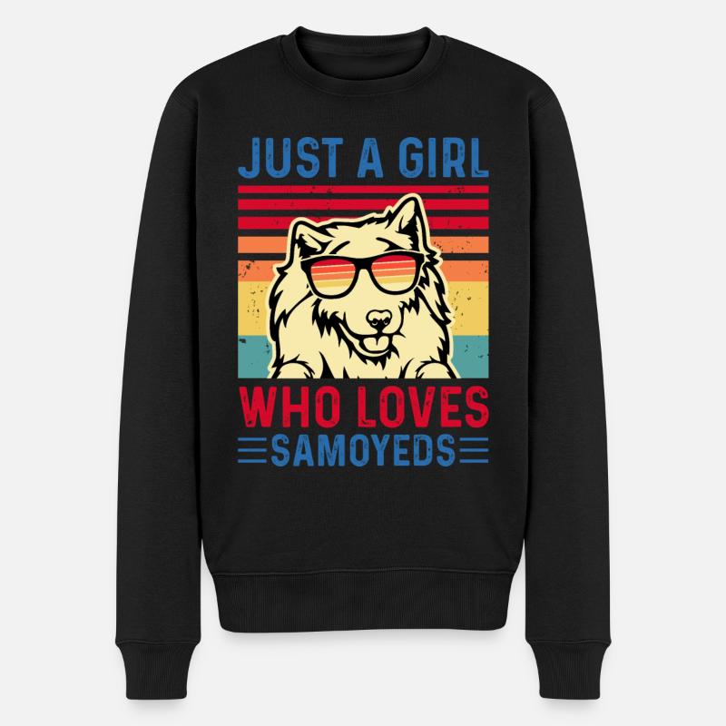 Chien Samoyède - Pull Premium bio Homme - noir