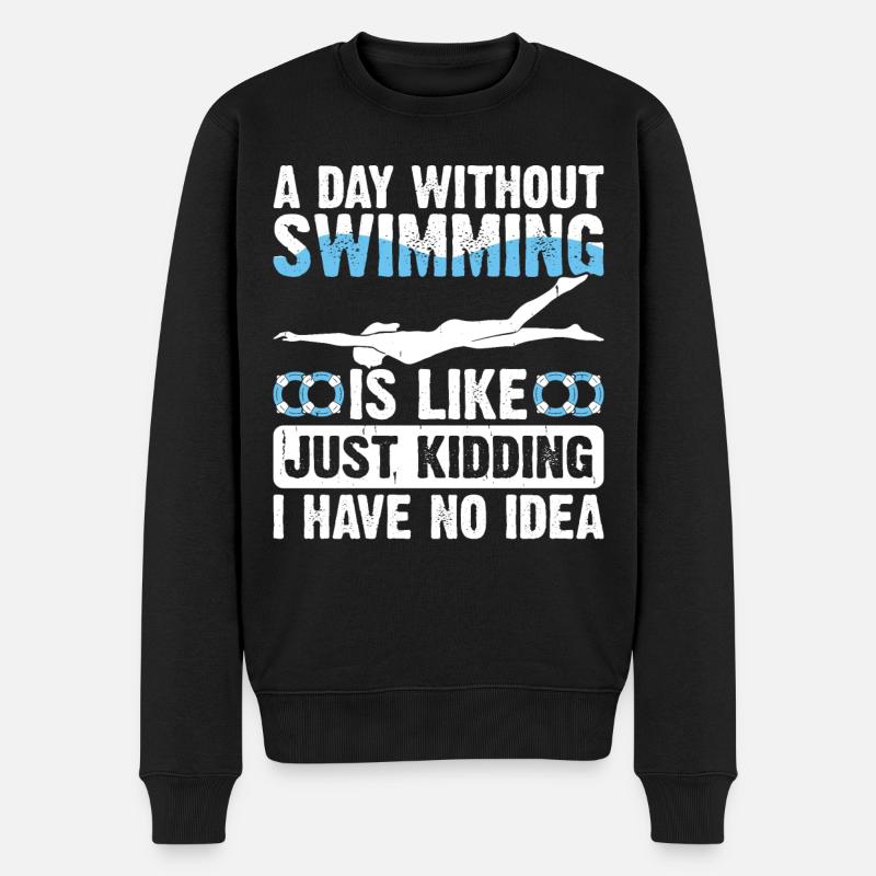 Flotteur de natation - Pull Premium bio Homme - noir