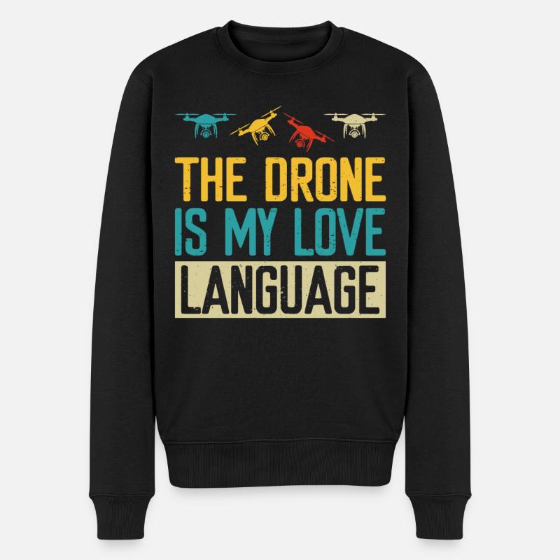 Drone - Pull Premium bio Homme - noir