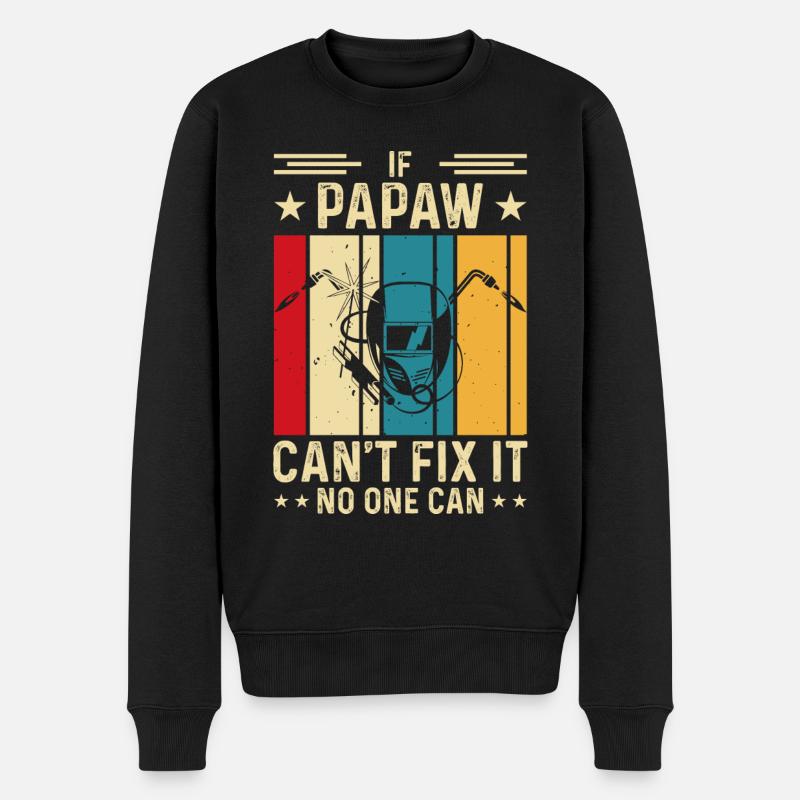 Schweißen Schweißer - Männer Premium Bio Pullover - Schwarz