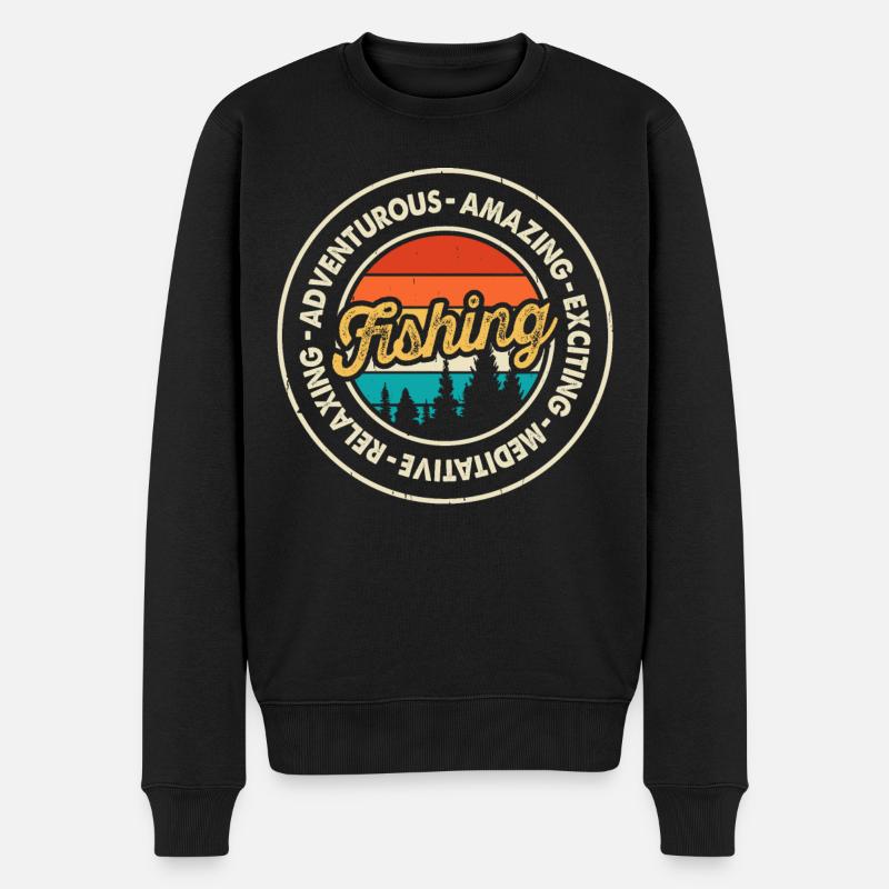 Pêche Pêcheurs Pêche - Pull Premium bio Homme - noir
