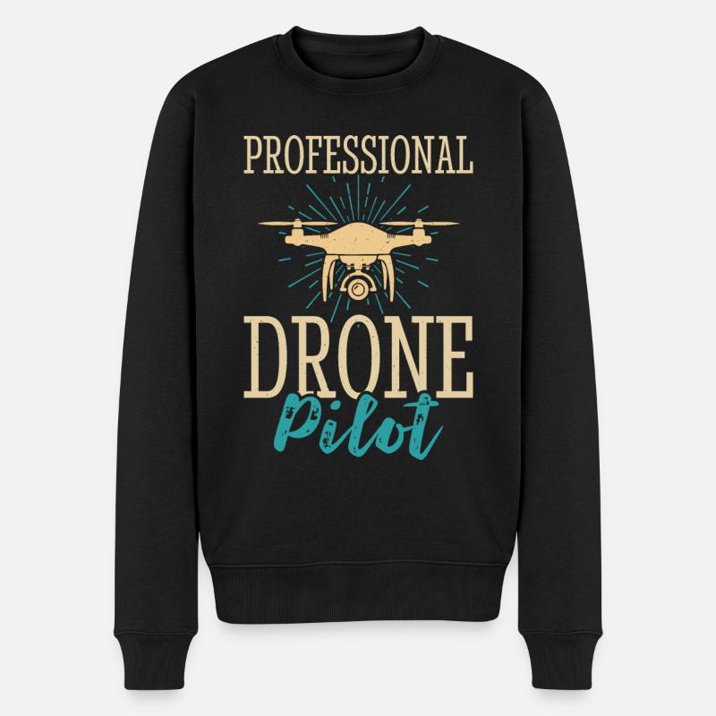 Drone - Pull Premium bio Homme - noir