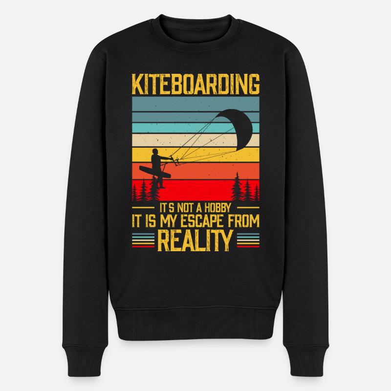 Kitesurf Kitesurfer Kiteboard Kitesurfing - Pull Premium bio Homme - noir