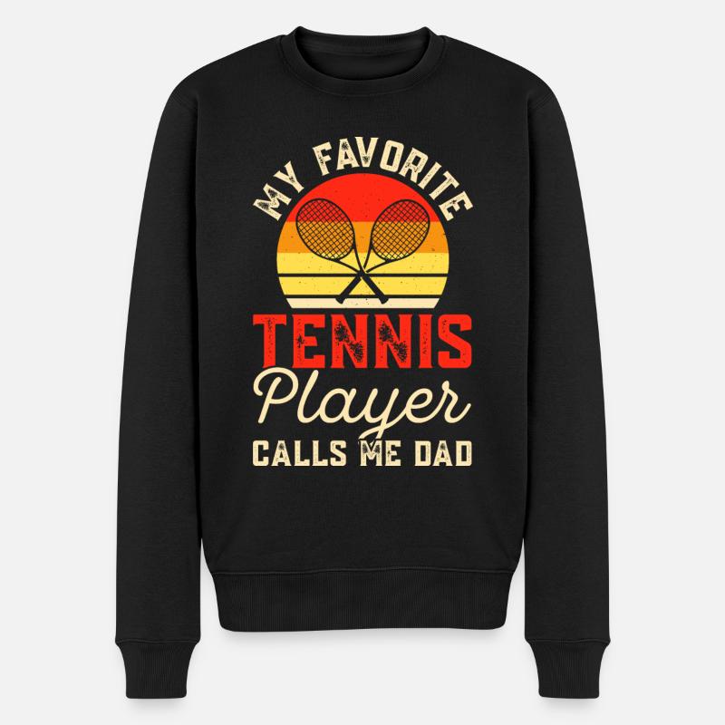 Tennis - Pull Premium bio Homme - noir