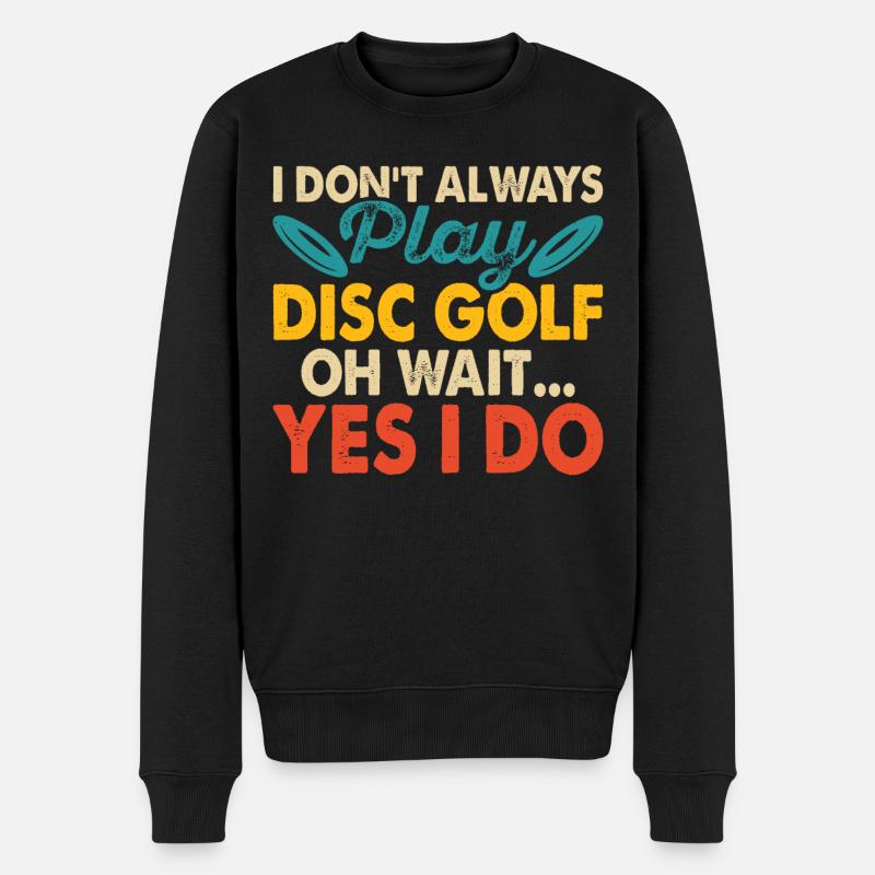 Discgolf Disc Golf - Männer Premium Bio Pullover - Schwarz