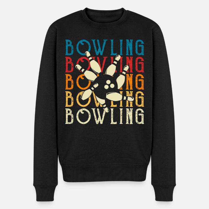 Bowling - Pull Premium bio Homme - noir