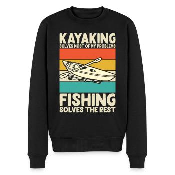 Kayak Kayaker Kayaker - Men's Premium Organic Jumper - black - Front - Nico (187cm)