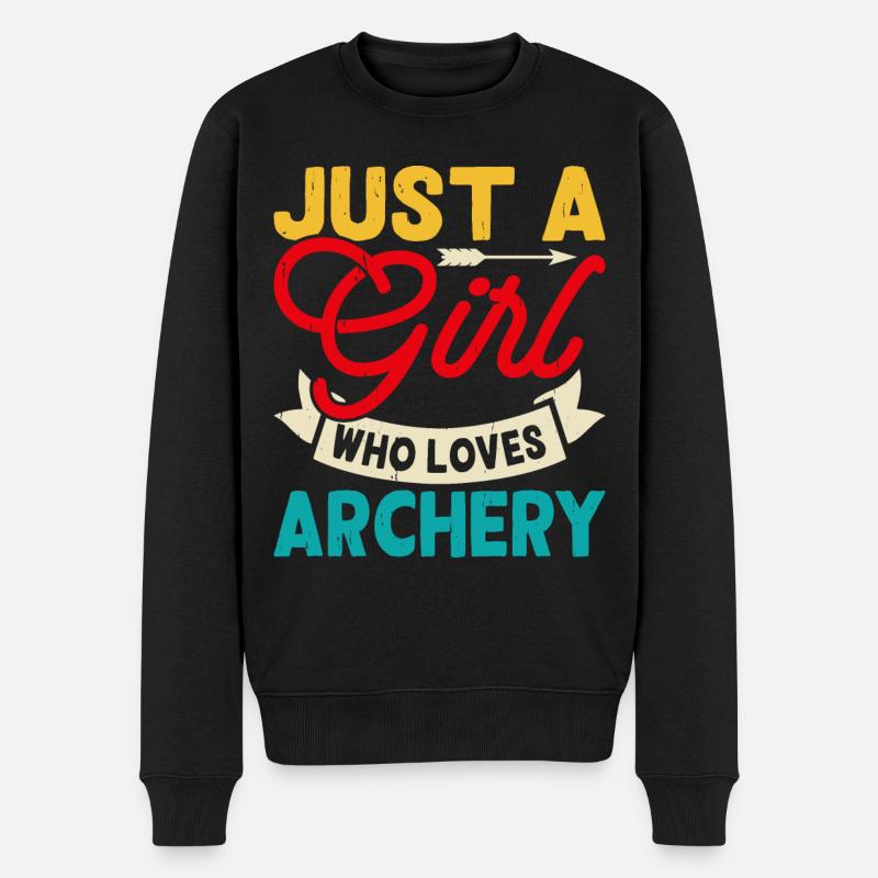 Archer de tir à l’arc - Pull Premium bio Homme - noir