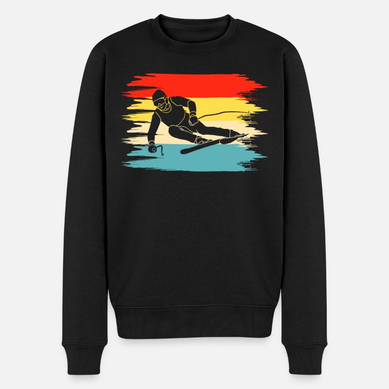 Ski Ski Skieurs - Pull Premium bio Homme - noir