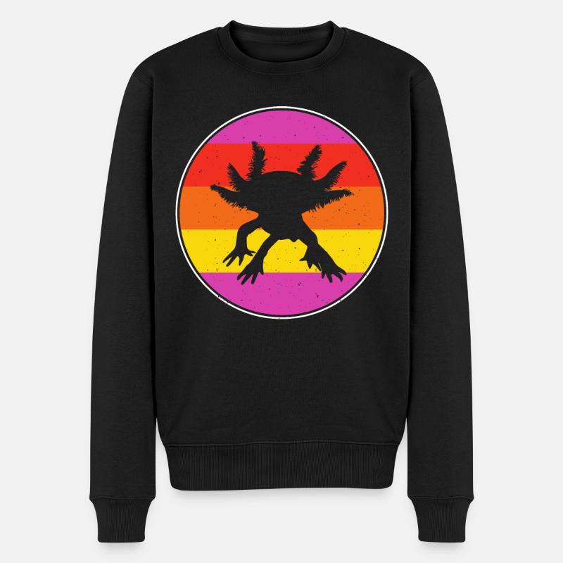 Axolotl - Pull Premium bio Homme - noir