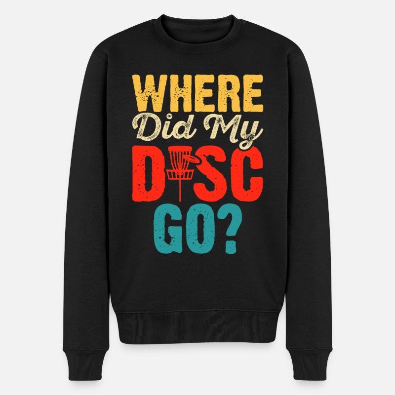 Discgolf Disc Golf - Männer Premium Bio Pullover - Schwarz