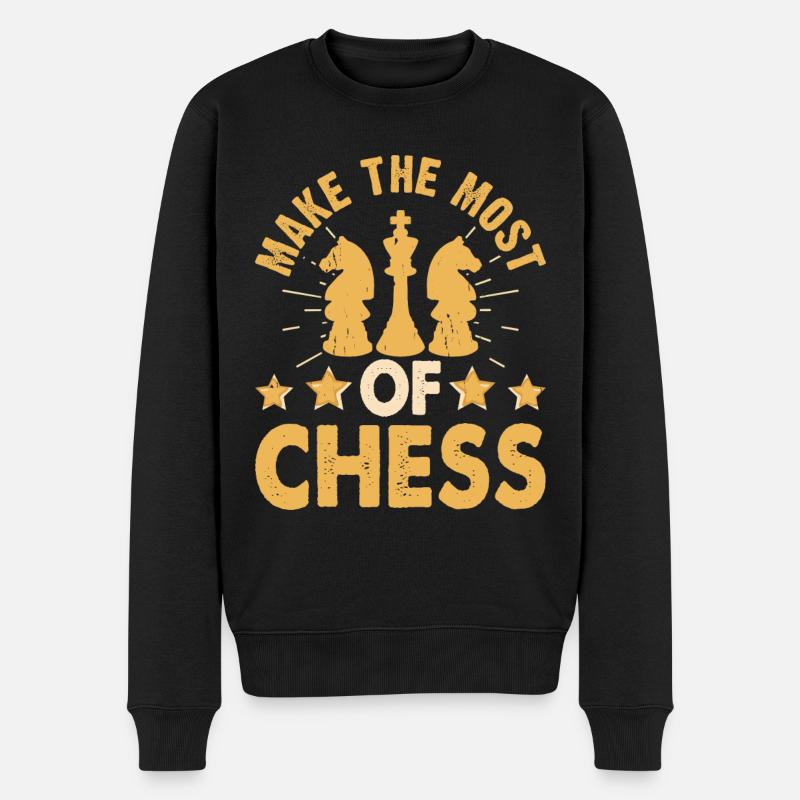 Échecs - Pull Premium bio Homme - noir
