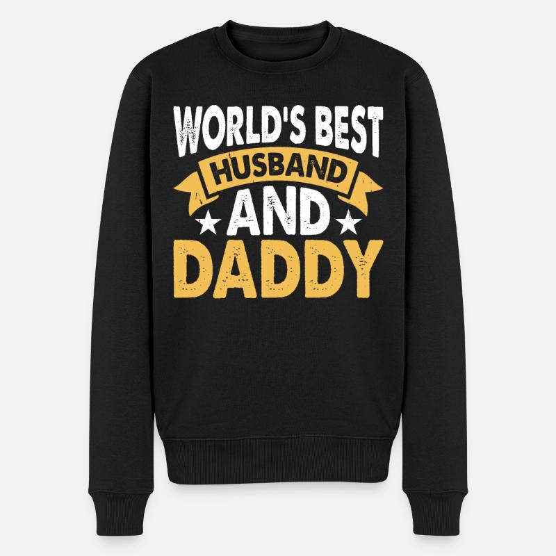 Meilleur papa mari - Pull Premium bio Homme - noir