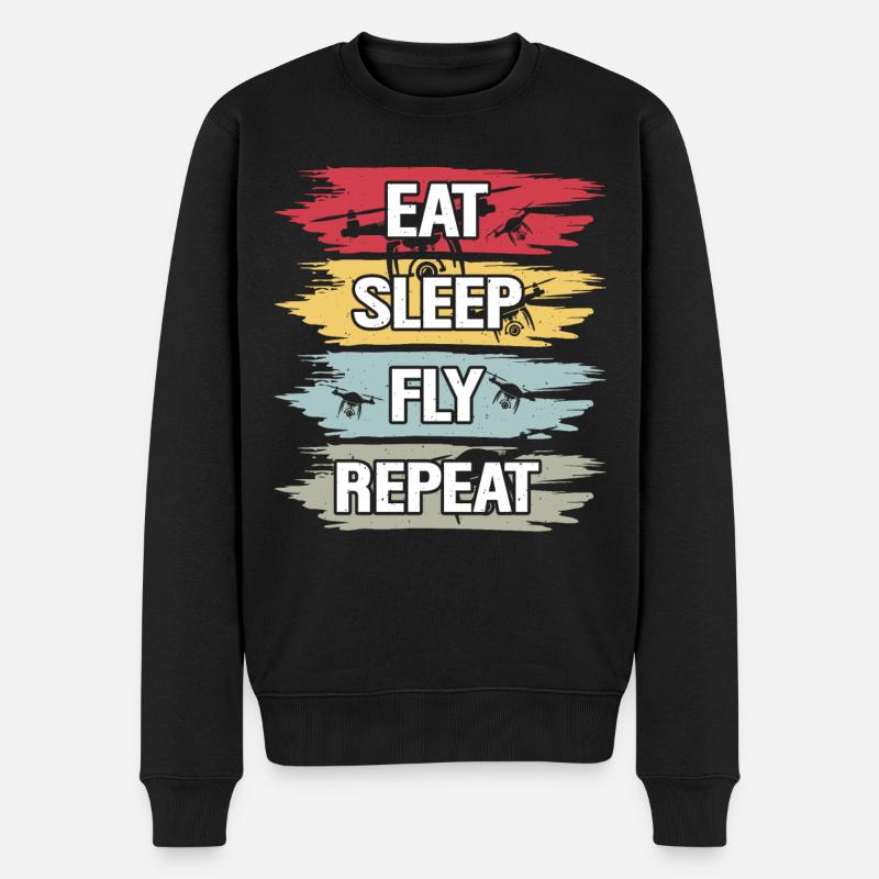Skydiving - Männer Premium Bio Pullover - Schwarz