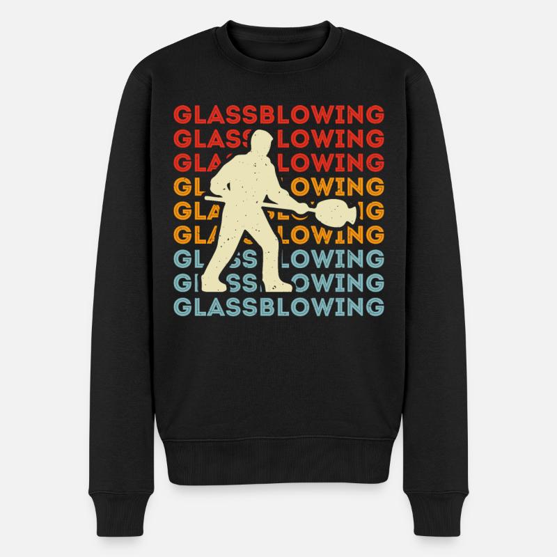 Glasbläser - Männer Premium Bio Pullover - Schwarz