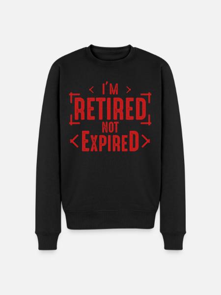 Pensionist Pensionist Pensionist - Økologisk premium-sweatshirt til mænd - sort