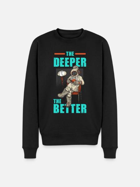 Diver diving course gift - Men's Premium Organic Jumper - black