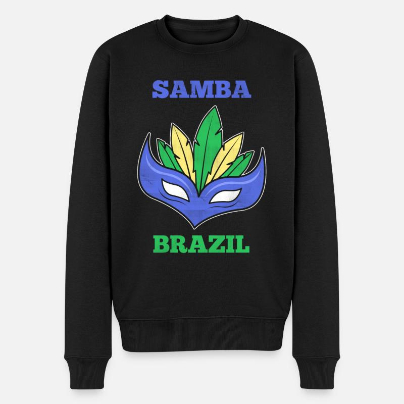 Cadeau Samba Brésil - Pull Premium bio Homme - noir