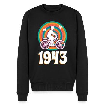 1945 Hoffmann LSD Découverte - Pull Premium bio Homme - noir - Devant - Nico (187cm)