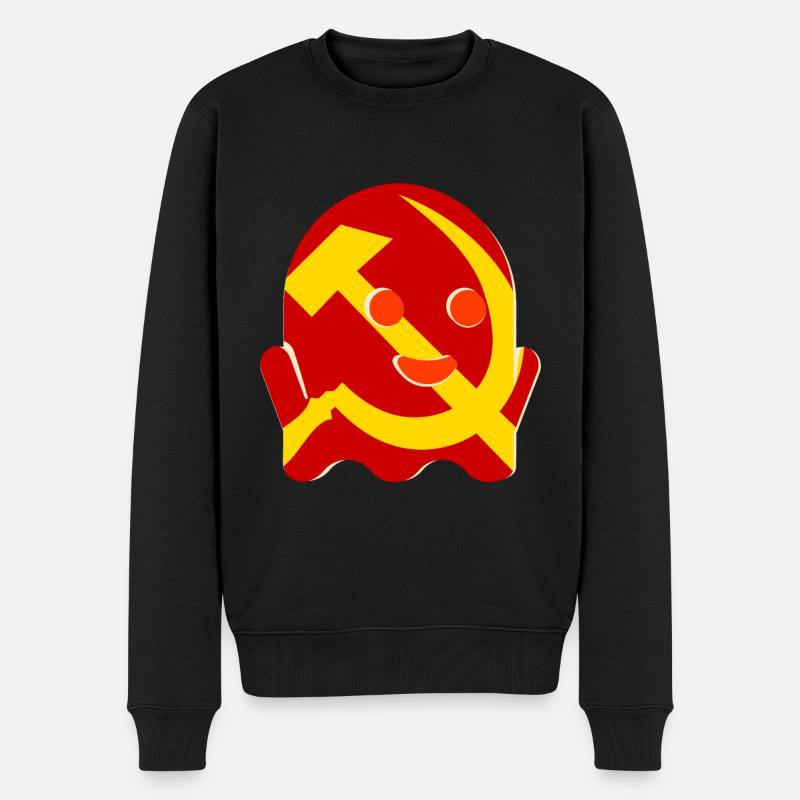 Kommunismus Gespenst Geschenk - Männer Premium Bio Pullover - Schwarz