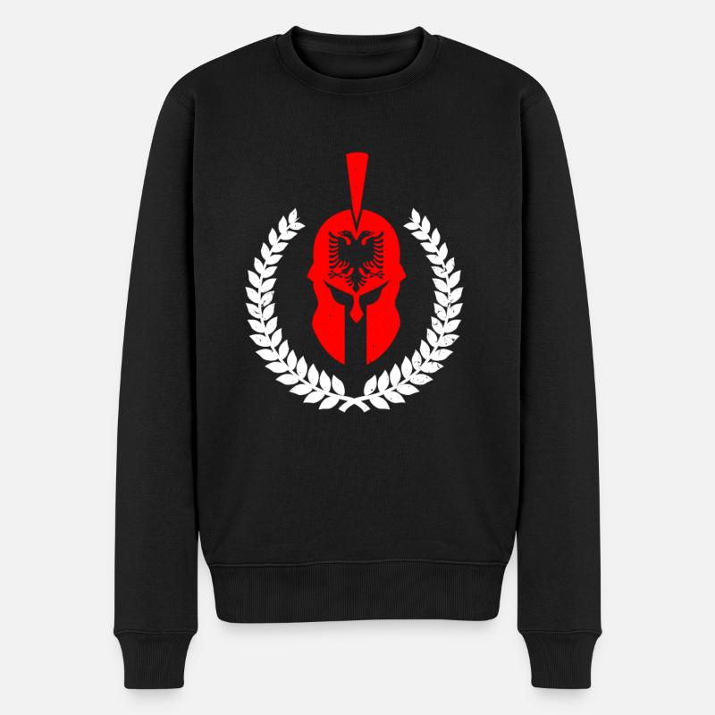 Albanien Illyrian Autochthonous Albaner - Männer Premium Bio Pullover - Schwarz