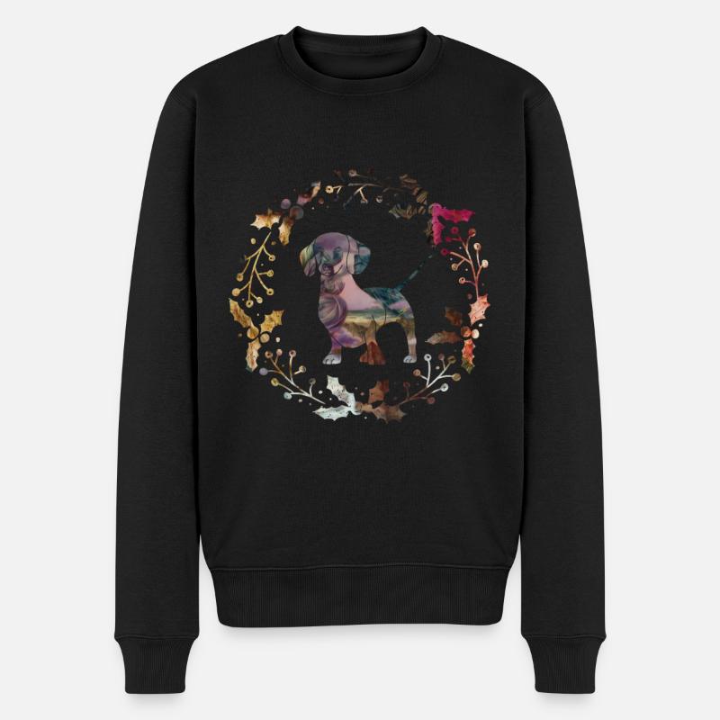 teckel - Pull Premium bio Homme - noir