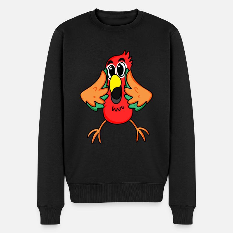 Jungle de perroquet - Pull Premium bio Homme - noir