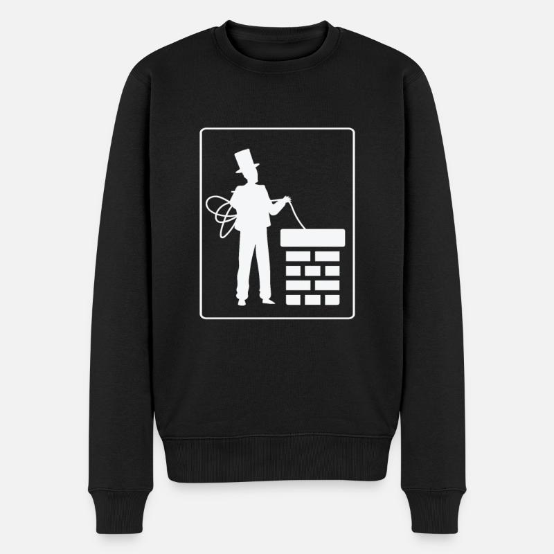 Schonsteinfeger Kaminkehrer Geschenkidee - Männer Premium Bio Pullover - Schwarz