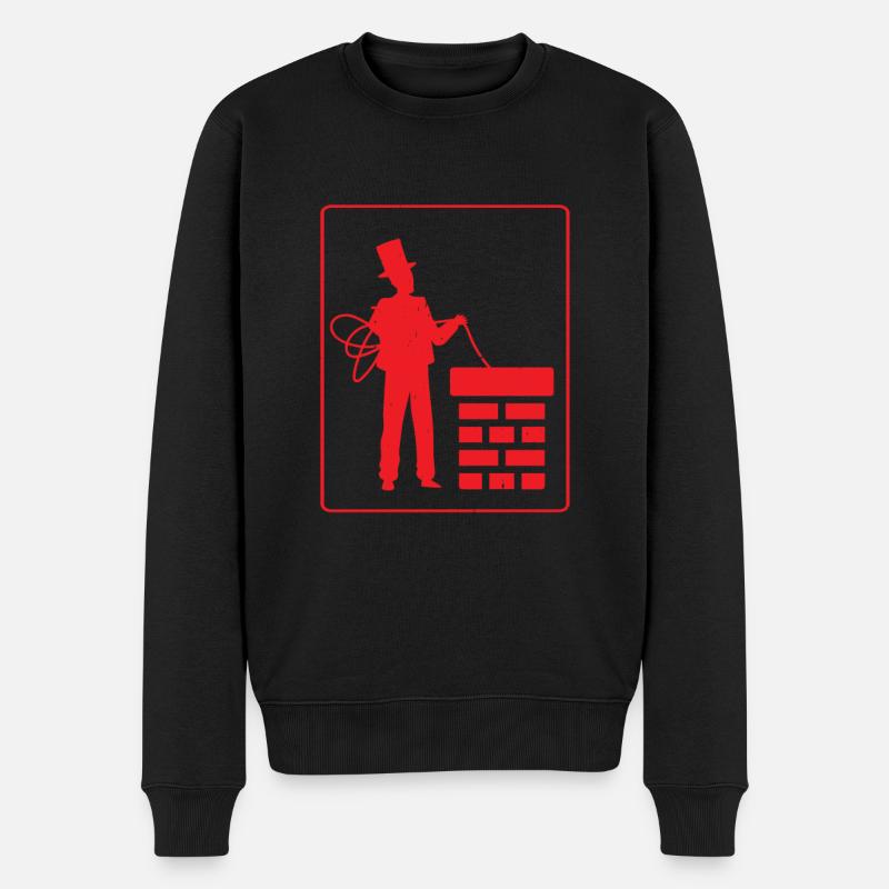 Schonsteinfeger Kaminkehrer Geschenkidee - Männer Premium Bio Pullover - Schwarz