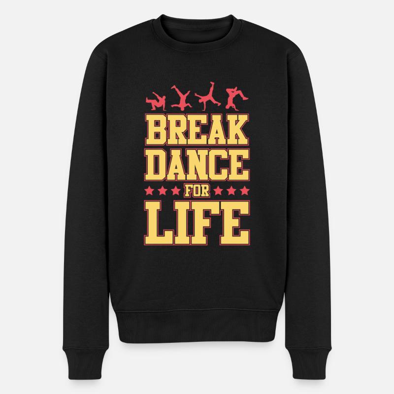 Breakdance pour la vie - Pull Premium bio Homme - noir