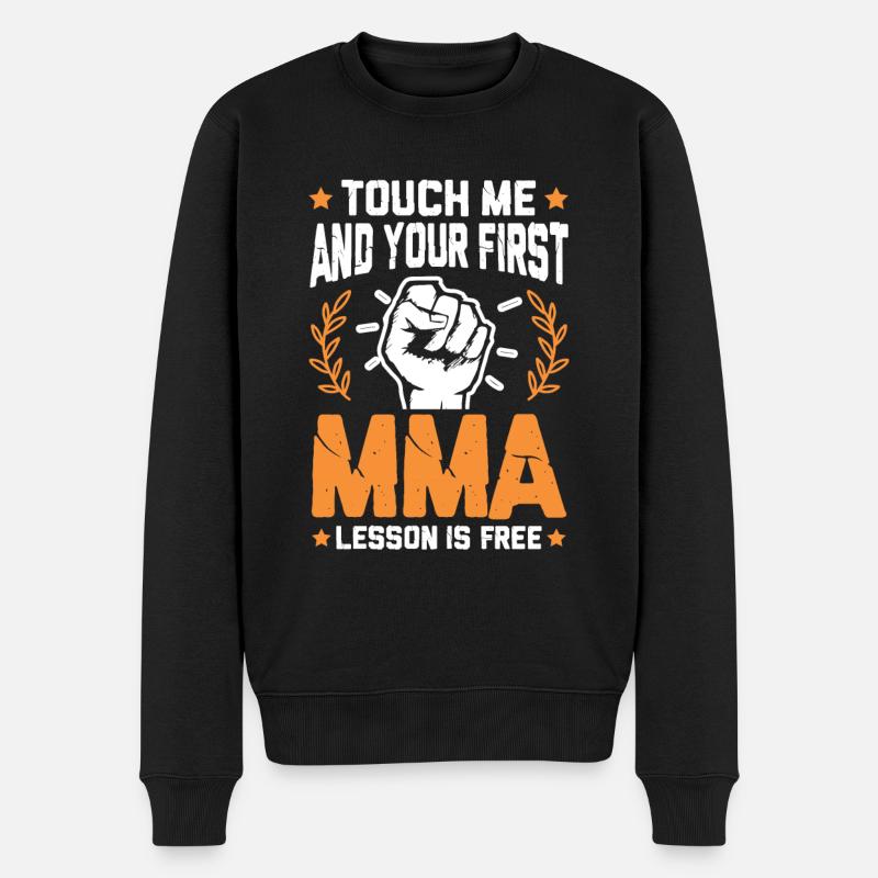 Mixed Martial Arts Faust - Männer Premium Bio Pullover - Schwarz